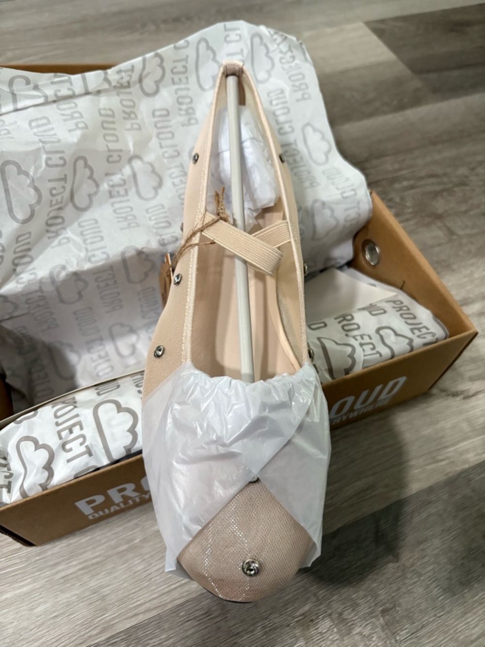 Women's Ballet Flats in Light Beige - Comfortable Everyday Style - Picture 6 of 8